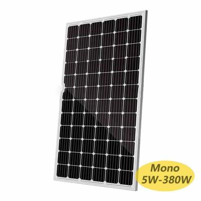 China Home Solar Power System High Efficiency Mono Monocrystalline Solar Panel Solar Module For Car RV Boat Battery Charger Waterproof for sale