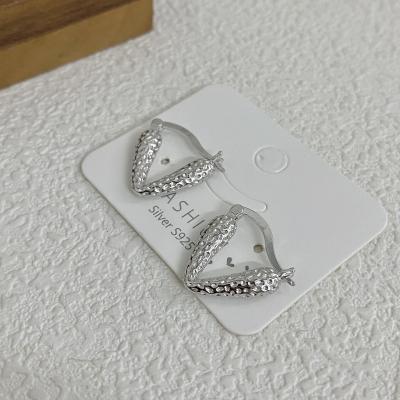 China CLASSIC Wholesale of a niche earring jewelry factory made of S925 pure silver material with rich texture for sale