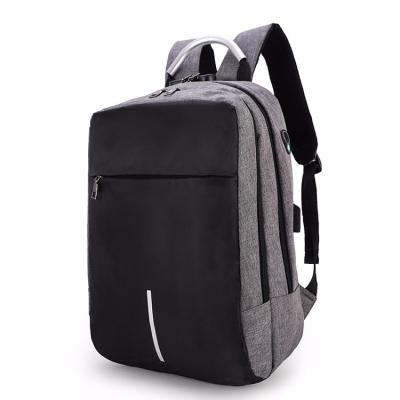 China With Wholesale USB Laptop Backpack Business USB Leisure Student School Backpack Waterproof Nylon USB Port for sale