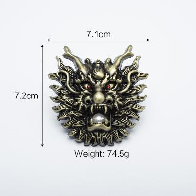 China Custom fashion fashion all kinds of patterns 3 d dragon king belt buckle zinc alloy manufacturers in china for sale