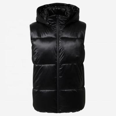 China New Anti-wrinkle men's hooded down cotton vest coat waterproof top autumn and winter thickened warm large size casual jacket for sale