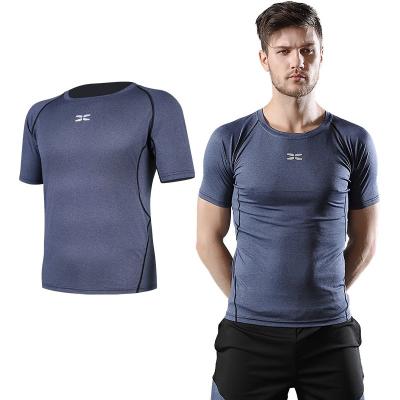 China Ropa Deportiva Antibacterial Mens Fitness Yoga Wear Custom Tight Sports T-Shirt for sale