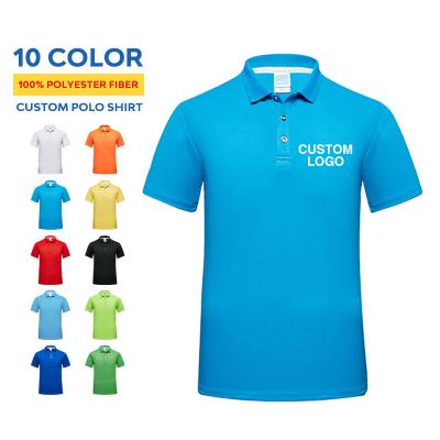 China Wholesale neutral short-sleeved POLO outdoor sports leisure T-shirt POLO plain white custom logo workwear QUICK-DRY quick-drying for sale