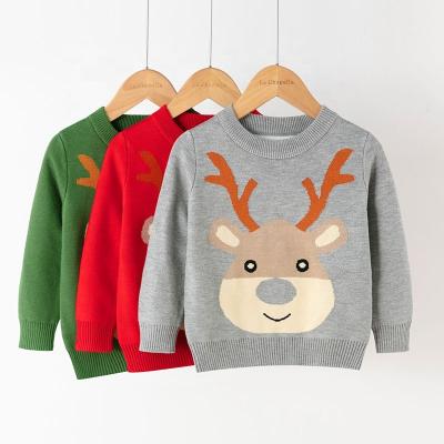 China Anti-pilling Girls Knitwear Children Knitted Lovely Sweater Baby Crewneck Sweater For Anti-CARTOON Quantity Winter Computer for sale