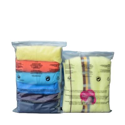 China OEM T-shirt clothing packaging moisture proof bag frosted bag airtigh self sealing zipper bag for sale