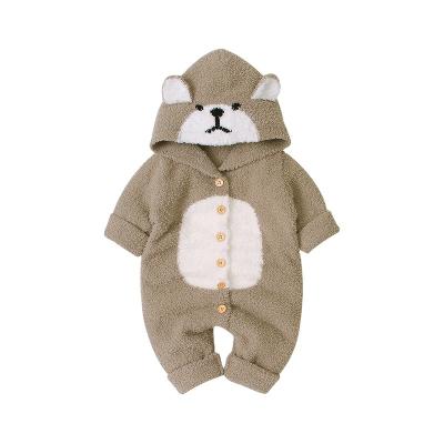 China OEM Daily Animal Factory Winter Bear Romper Wholesale Price Custom Very Cute Baby Wear Baby Clothes for sale