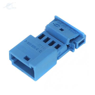 China 3-968696-2 Automotive Male Blue Automotive Wire To Wiring Connectors for sale