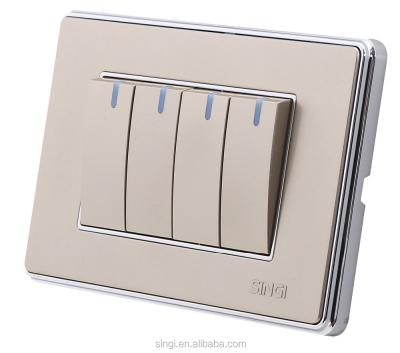 China Sincerely Price Band 1 Way 250v 10 Amp 118 *70mm Home Use Electric Wall Switches for sale