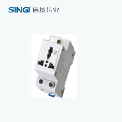 China AC30 Universal Din Industrial Rail Modular Socket Or Multiple Modular Power Outlet for sale