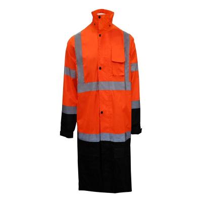 China Wholesale Green High Safety Water Proof Reflective Brand Visibility Safety Winter Jacket for sale