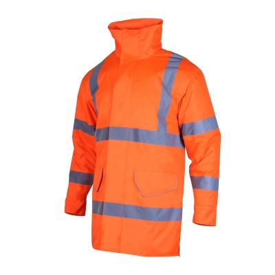 China 100% Polyester 100% Polyester New Design Customized High Visibility Apparel Safety Flashing Reflective Jacket for sale