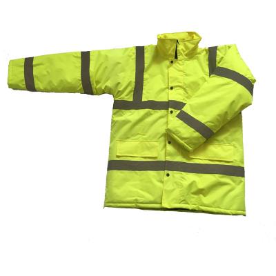 China 100% Polyester 300D Oxford Factory Selling Costom Outdoor Reflecting Waterproof Working Logo For Man Safety Reflective Jacket for sale