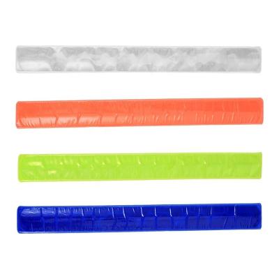 China Printable PVC Wristband Safety Reflective Wrist Band Hi Vis Snap Band for sale