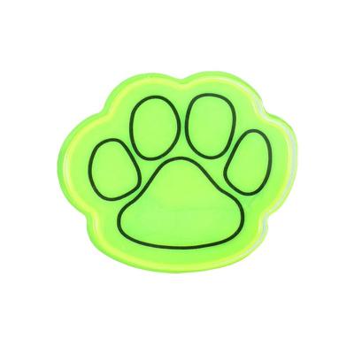 China PVC Printable Decorative High Fluorescent Yellow Sign Reflective Mark Badges Reflective Sticker for sale