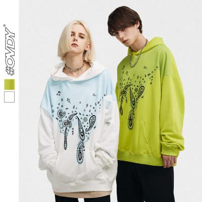 China Autumn and winter warm pocket street wear colors green pullover sales thick and white custom screen printing unisex Hoodie for sale