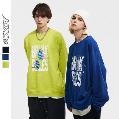 China High Quality O-neck Korean Romantic Couples OVDY Winter Fashion Christmas Green-Blue Crewneck Sweatshirt Unisex With 3 Colors for sale