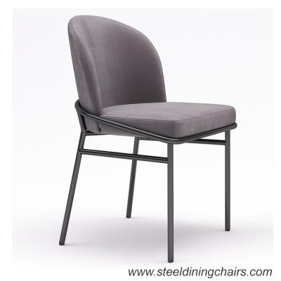 China Büschelige Grey Velvet Chair With Gold Beine des Hotel-450mm 820mm zu verkaufen