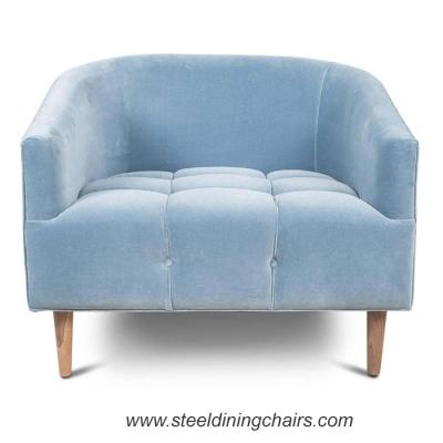 Cina Velluto americano dell'abbigliamento 78cm 70cm del salotto di svago 1 Seater Sofa Chair in vendita