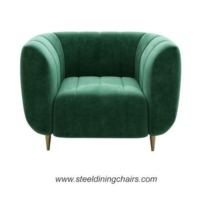 China Beklede de Vrije tijdszitkamer 75CM van het luxerestaurant Fluweel 100cm Twee Seater Bank Te koop