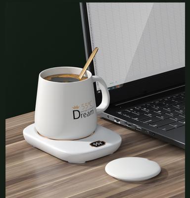 China Modern Hot Selling USB Digital Display Portable Smart Modern Coffee Mug With Heater for sale