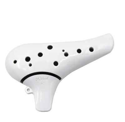 China Custom Ocarina OEM Meideal GUITAR Craft 12 Holes Exquisite Ceramic Ocarina C Groove Ocarina for sale