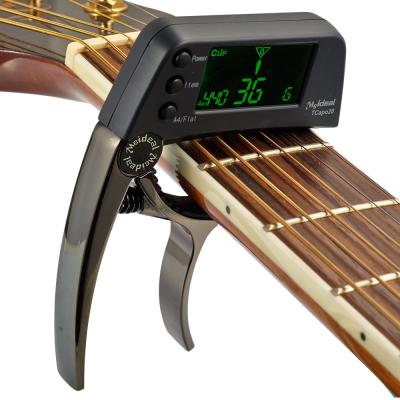 China Custom wholesale large LCD display tuner electronic guitar capo GUITAR for musical instruments meideal for sale