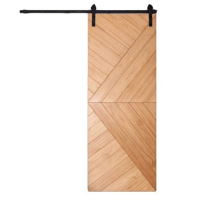 China Factory supply hot sale good quality sound insulation attractive wooden interior sliding barn doors for sale