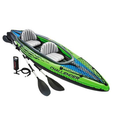 China Widely Used K2 CHALLENGER KAYAK PVC Premium INTEX 68306 Inflatable Rowing Boat for sale