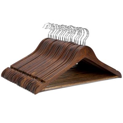 China SHOW 360 swivel bulk hook solid wood hanger, coat hanger, clothes hanger for sale