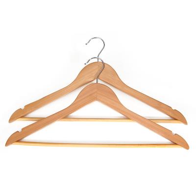 China SHOW Factory Wholesale Hangers Perchas De madera High End Wooden Hanger 20 Packs for sale