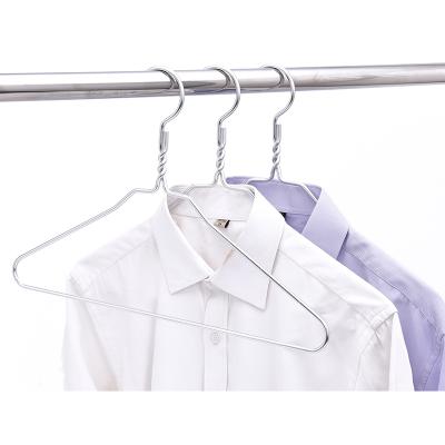 China Wholesale Cheap High Quality Salon Factory Metal Clothes Cloth Hangers Organizer for sale