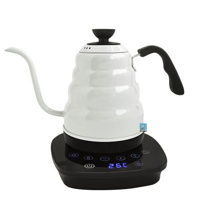 China 360 Degree Rotation Low Variable Temperature Digital Gooseneck Electric Kettle Pour Over Narrow Coffee Kettle Hand Drip Kettle Spout Stainless Steel Pot for sale