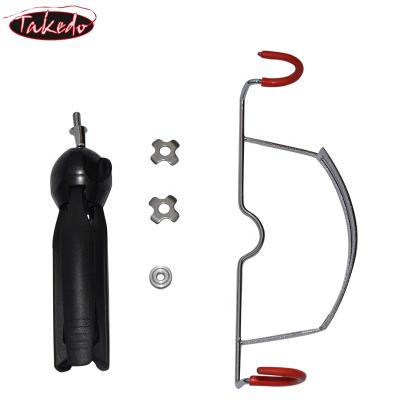 China TAKEDO XQ04 NewType Wholesale Plastic/Aluminum Ice Fishing Rod Holder Raft Fishing Rod Holder Multifunctional Winter Fishing Tackle for sale