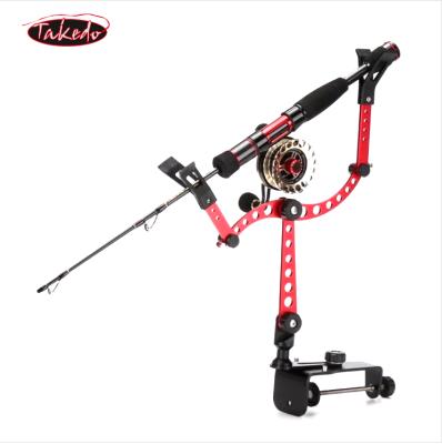 China TAKEDO TK036A Alloy Aluminum Alloy Fishing Rod Bracket 360 Rotate Fishing Rod Holder Bracket High Quality Aluminum Rod for sale