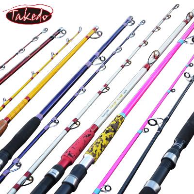 China TAKEDO Carbon OEM TK21123 High Carbon Fiber 2 Pieces Octopus Squid Slow Ror Casting Fishing Rod Customized for sale