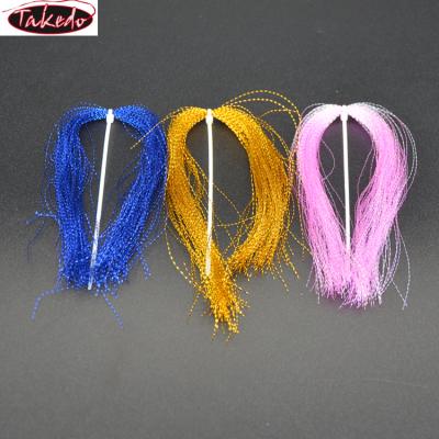 China TAKEDO YC03 Sink Tip Float Marker 30cm 150 Root Bag Crystal Flash String Jig Hook Flashing Line Tying Tackle For Fishing Lure Shinning Line for sale