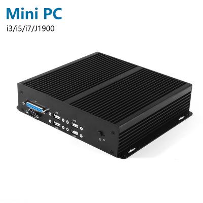 China Industrial Model H6 Mini PC CPU Intel I7 3517U Fanless Mini PC With Wifi BT Fanless Mini PC Factory Price for sale