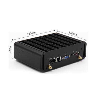 China 2020 New Best Low Power Consumption Mini PC Desktop PC Cheap Barebones J1900 Quad Core Dual Lan Desktop Mini Computer System Unit For for sale