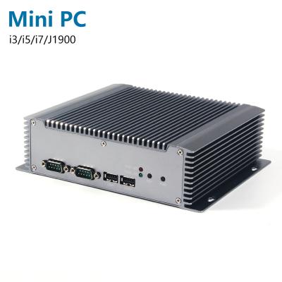 China Desktop Mini Computer Desktop PC Win 10 VGA Wifi Desktop Core i7 4500U i5 i3 DDR3L CPU CPU Aluminum Alloy PC Portable Mini Fan for sale