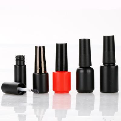 China Custom 5ml-10ml Personal Care 5ml-10ml Printing Gel Nail Design Bottle Black Nail Polish Glue Plastic Plastic Bottles UV Gel Nail Design Bottle for sale