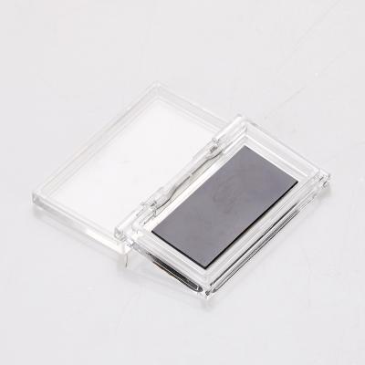 China Wholesale Clear Empty PS Eyelash Tool Rectangle Custom Plastic Plastic Case With Black Trim for sale