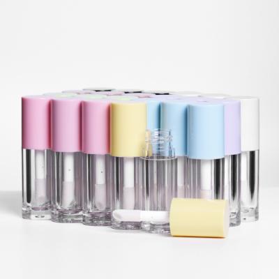 China New Arrival 6ml Cosmetic Custom Logo Lip Gloss Containers Empty Lip Gloss Tubes With Large Big Brush Wand for sale