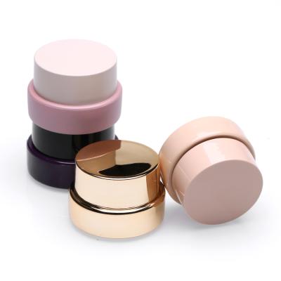 China Gold Cosmetic Cosmetic Lip Scrub Small Round Plastic Container 5g Gel Polish Containers With Lids for sale