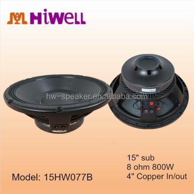 China Stage OEM 15 Inch PA Subwoofer Manufacturer for sale