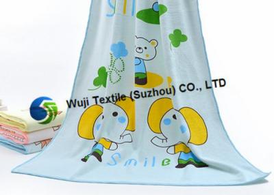 China Printed childrens bath towels , microfiber cartoon bath towels for sale