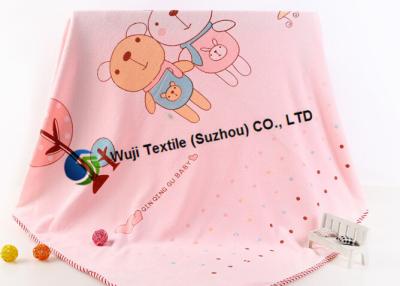 China Bear Patterned Microfiber SwimTowels Quick Dry , Kids Personalized Beach Towels for sale