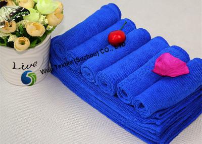 Chine Tissu qui respecte l'environnement de fenêtre de Microfiber, chiffon de nettoyage bleu de Microfiber à vendre