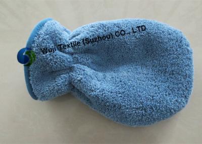 China Coral Fleece Microfiber Car Wash Mitt , Easy Dusting Car Cleaning Cloth for sale