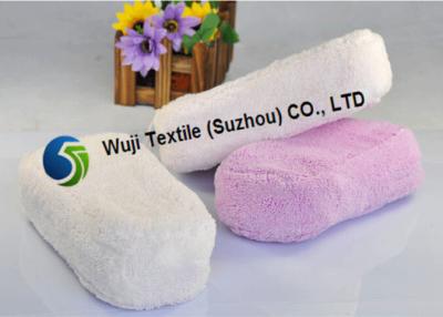 China Strong Water Absorption Microfiber Car Wash Sponge White and Purple 90g/pcs for sale