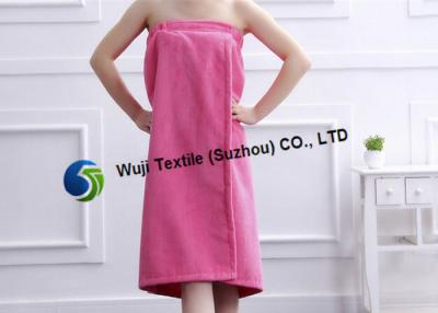 China De super Absorberende Comfortabele Microfiber-Badrok in Vrouwen kleedt Roze Wit Te koop